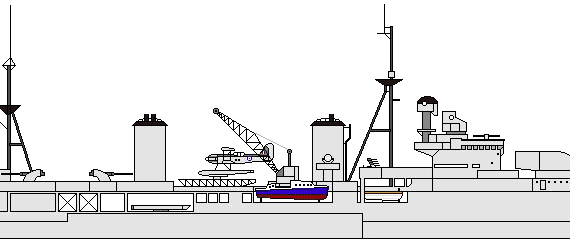 Cruiser HMS Arethusa [Light Cruiser] - drawings, dimensions, figures